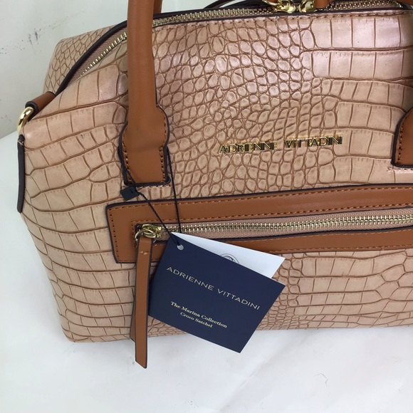 ADRIENNE VITTADINI | Croco Satchel Natural - Picture 6 of 16
